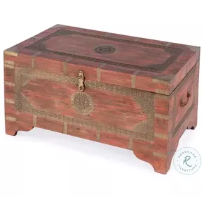 Artifacts Blush Pink Storage Trunk Coffee Table