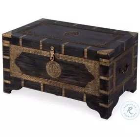 Artifacts Brown Storage Trunk Coffee Table