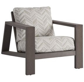 Mozambique Beige Upholstered Outdoor Lounge Chair
