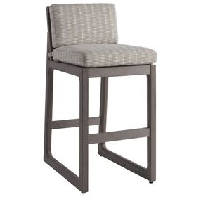 Mozambique Beige Upholstered Outdoor Bar Stool