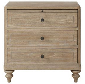 Wilmington Sand 3 Drawer Nightstand