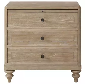 Wilmington Sand 3 Drawer Nightstand
