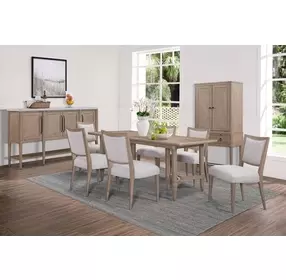 Wilmington Sand HiLo Triad Dining Room Set