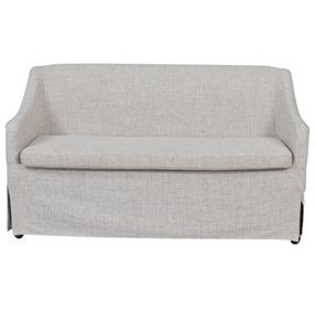 Wilmington Sand 60" Slipcovered Settee