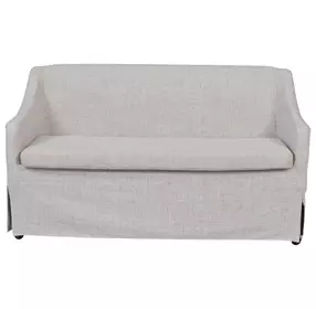 Wilmington Sand 60" Slipcovered Settee