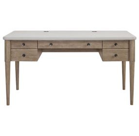 Wilmington Sand 5 Drawer Desk