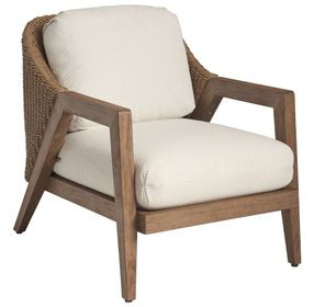 Isle of Palms Ivory Upholstered Outdoor Lounge Chair