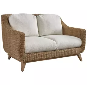 Isle of Palms Ivory Outdoor 58" Loveseat