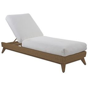 Isle of Palms White Outdoor 82" Chaise Lounge