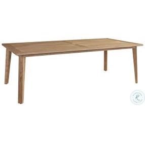 Isle of Palms Mocha Teak Rectangular Outdoor Dining Table