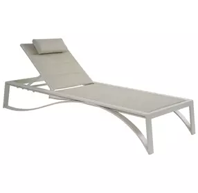 Sand Dune Brown Outdoor 31" Chaise with Pillow
