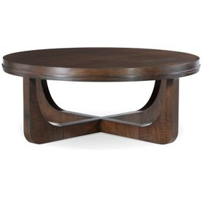 Tribeca Brown Round Cocktail Table