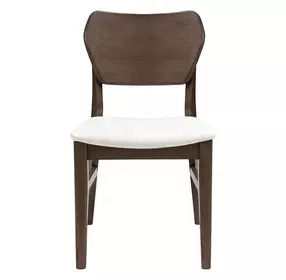 West End Ivory and Saddle Brown Upholstered Side Chair Set of 2