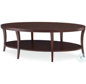 Tribeca American Walnut Oval Cocktail Table