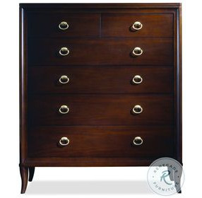 Tribeca American Walnut 6 Tall Drawer Chest