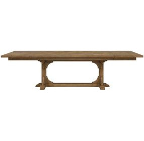 Magnolia Almond 114" Extendable Rectangular Dining Table