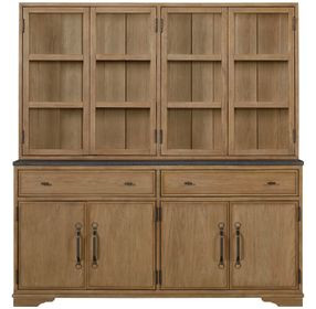 Magnolia Cashew 8 Door Hutch and Buffet