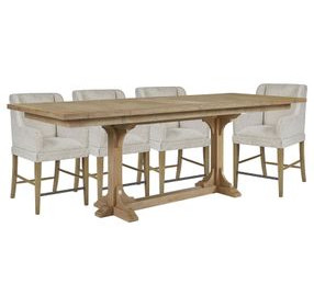 Magnolia Cashew Extendable Rectangular Counter Height Dining Room Set