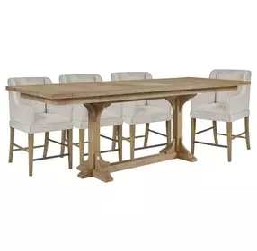Magnolia Cashew Extendable Rectangular Counter Height Dining Room Set