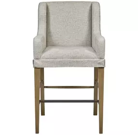 Magnolia Gray Upholstered Bar Stool Set of 2