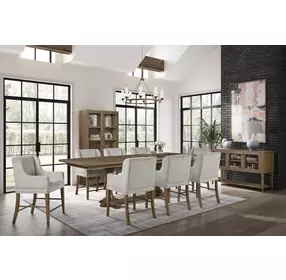 Magnolia Almond Extendable Rectangular Counter Height Dining Room Set