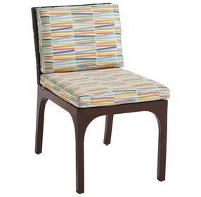 Abaco Multicolor Upholstered Outdoor Side Chair