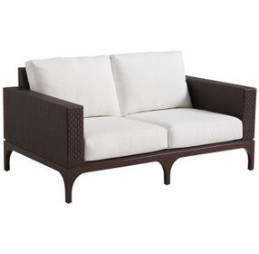 Abaco White 62" Outdoor Loveseat