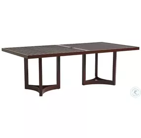 Abaco English Walnut Outdoor Rectangular Dining Table