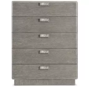 Monolith Brown Tall 5 Drawer Chest