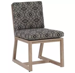 Stillwater Cove Black Upholstered Outdoor Side Chair