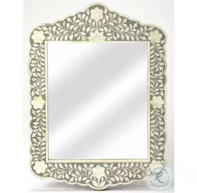 Vivienne Gray Bone Inlay Wall Mirror