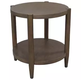 Sinclair Walnut Round End Table