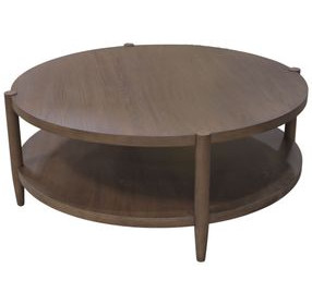 Sinclair Walnut Round Coffee Table