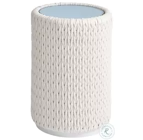 Ocean Breeze Promenade White Outdoor Accent Table