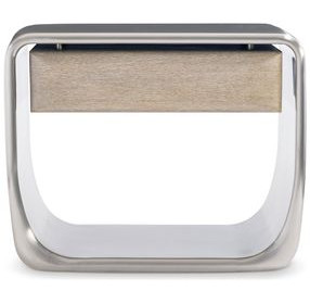 Lomond Tarnished Nickel Nightstand