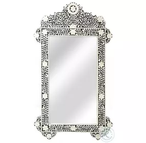 Vivienne Black And White Free Form Wall Mirror