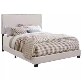 Boyd Ivory Upholstered Full Panel Bed