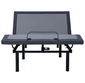 Clara Grey Fabric Full Adjustable Bed Base
