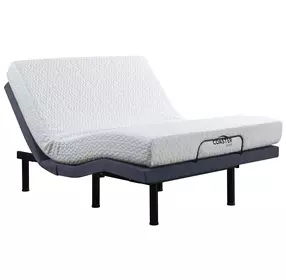 Clara Gray and Black California King Adjustable Bed