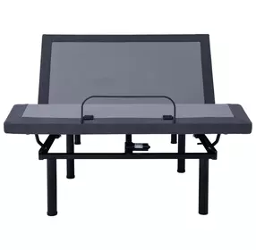 Clara Grey Fabric Queen Adjustable Bed Base