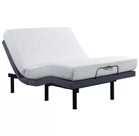 Negan Grey Fabric King Adjustable Bed Base