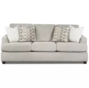 Nolte Pebble Taupe 93" Sofa with Flared Arm