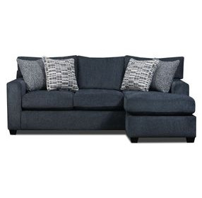 Universal Denim Blue 93" Sofa Chaise