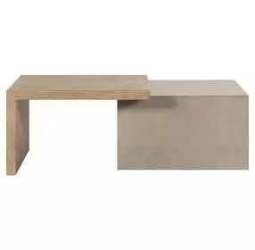 Corso Natural and Concrete Rectangular Cocktail Table