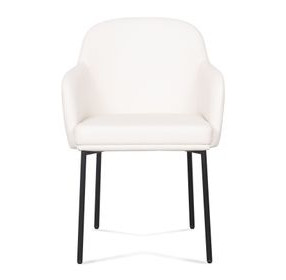 Sydney Cream Upholstered Arm Chair Set of 2