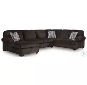Landsings Chocolate 3 Piece Modular Sectional with LAF Chaise