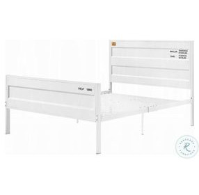 Cargo White Full Panel Bed