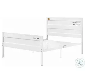Cargo White Full Panel Bed