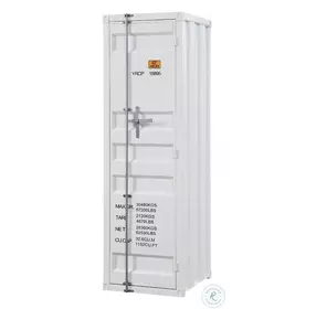 Cargo White 1 Door Wardrobe