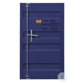 Cargo Blue Chest with Door and Shelves